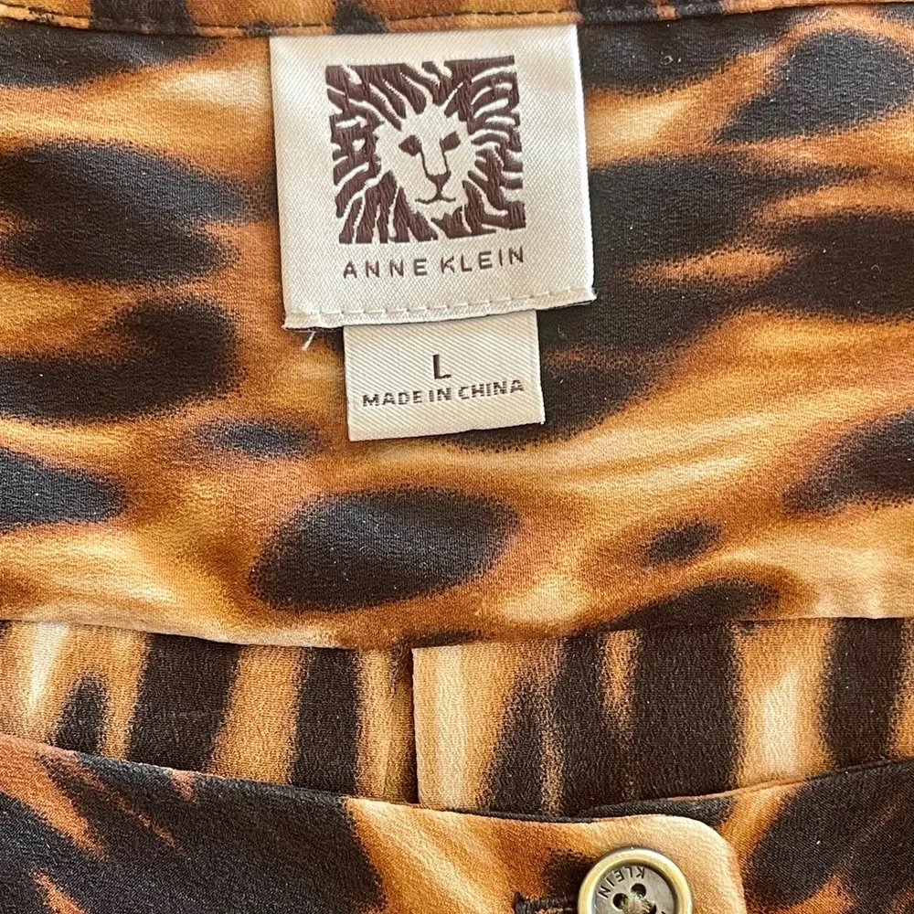 Anne Klein Sz.L animal print blouse - Picture 6 of 8